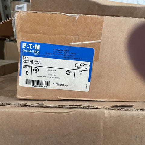 (10) Eaton Crouse-Hinds Iron Alloy Form 7 Type T Threaded Rigid Conduit 1" T37