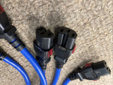 (5 PC LOT) NEW ZONIT DUAL LOCK POWER CORDS zLock-C14-14-aC15-1m