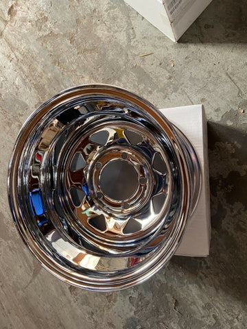 NEW Cragar Chrome Nomad II Wheels 1525892402B 3155155-Mega Mart Warehouse-Ultimate Unclaimed Freight Buyer and Seller Specialists