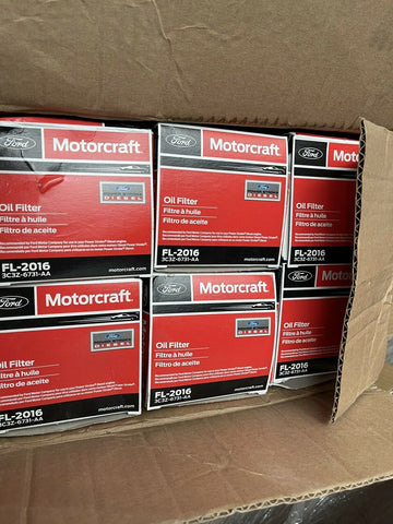 6 MOTORCRAFT Engine Oil Filter FL-2016 Ford 6.0 6.4 Powerstroke Diesel 2003-2010-Mega Mart Warehouse