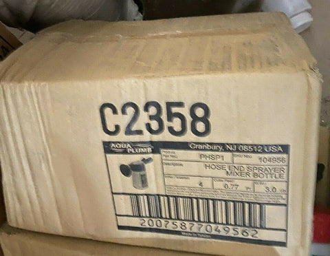 BRAND NEW Aqua Plumb Hose End Sprayer Mixer Bottle C2358 (1 PER LOT )