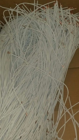 10 AWG WHITE MTW/THWN/THHN 600V Multi-Stranded Wire 1000 22" PIECES-Mega Mart Warehouse-Ultimate Unclaimed Freight Buyer and Seller Specialists