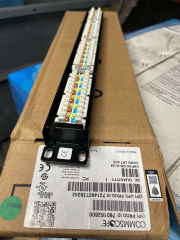 COMMSCOPE UNIPRISE SOLUTIONS UNP-6A-DM-1U-24 760162800  6a 24 Port Patch Panel
