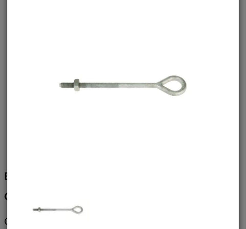 (25/CASE) HUBBELL 29962 OVALEYE BOLT 5/8” X 12” **FREE SHIPPING**