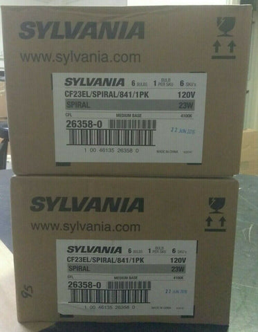 12- NEW Sylvania Compact Fluorescent Light Bulb (26358)