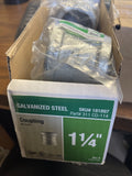 (CASE OF 5) 311 CO-114, 1-1/4" GALVANIZED COUPLING **FREE SHIPPING**