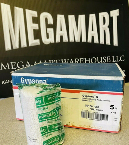 GYPSONA S 30-7369 Bandage S, Extra Fast Setting, 5" x 5 yd. 12 per box-Mega Mart Warehouse