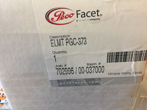 PECO FACET - PGC-373 FILTER, PEACH GAS ELEMENT FOR GEMINI-Mega Mart Warehouse-Ultimate Unclaimed Freight Buyer and Seller Specialists