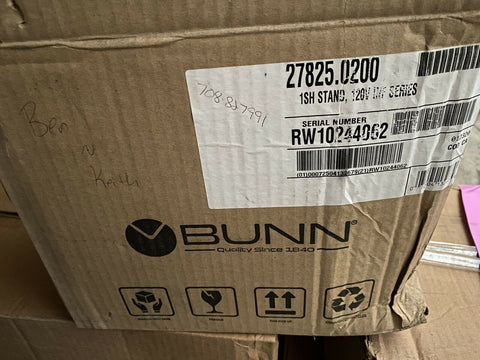 BRAND NEW Bunn 27825.0200 Infusion Soft Heat Single Server Docking Stand 120V
