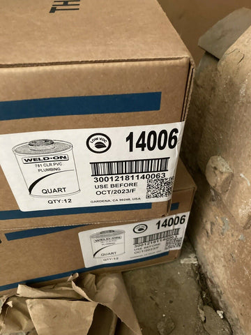 IPS WELD-ON 781, 1 QUART, CLEAR PVC PLUMBING (12-1 QUART / PER CASE)-Mega Mart Warehouse-Ultimate Unclaimed Freight Buyer and Seller Specialists