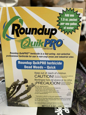 RoundUp QuikPro 5x (1.5 oz) packets - Quick Pro Quik Pro - (6 PK CASE)-Mega Mart Warehouse