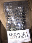 2 Packs- Shower Curtain Hooks Double Glide Rings Chrome Set Of 12 NEW-Mega Mart Warehouse-Ultimate Unclaimed Freight Buyer and Seller Specialists