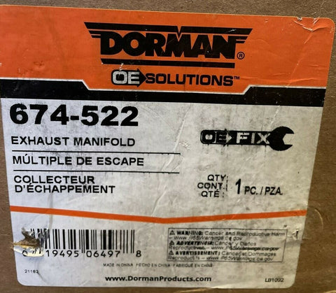 New Dorman Exhaust Manifold  674-522