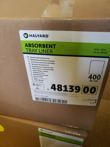 HALYARD 48139 ABSORBENT TRAY LINER (8 X 50) 400/CASE, 20" X 25", 51 cm X 64 cm-Mega Mart Warehouse-Ultimate Unclaimed Freight Buyer and Seller Specialists