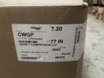 (10) FLEXAUST CWGP 7.20" Dust Duct Hose 77" L, W/ 2" WD CUFFS E/e, 1030700028