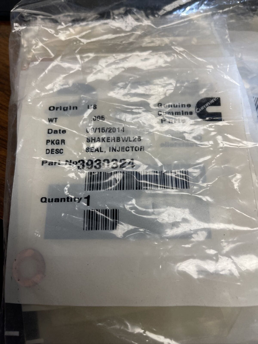 GENUINE OEM 3930324 CUMMINS B-SERIES INJECTOR NOSE SEAL (24 PC LOT)...
