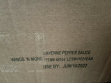 WINGS 'N MORE HOT CAYENNE PEPPER SAUCE (4 - 1 GALLON BOTTLES PER CASE) 6/10/2022