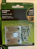 NEW Hillman Flush Mount Hangers 1.75" x 1.5"  Package of 2 #121158   ( 5 SETS )