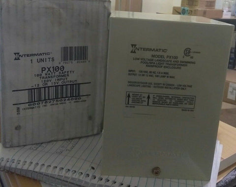 NEW Transformer, Intermatic, 115v, 12v/13v, 100w, Beige, Steel-Mega Mart Warehouse-Ultimate Unclaimed Freight Buyer and Seller Specialists