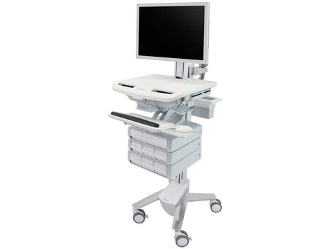 Ergotron SV43-2570-0 StyleView Medical Cart with HD Pivot, 7 Drawers SHIPS FREE