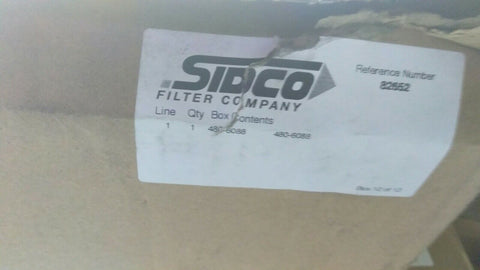 (1) NEW SIDCO REPLACEMENT FILTER 480-6088