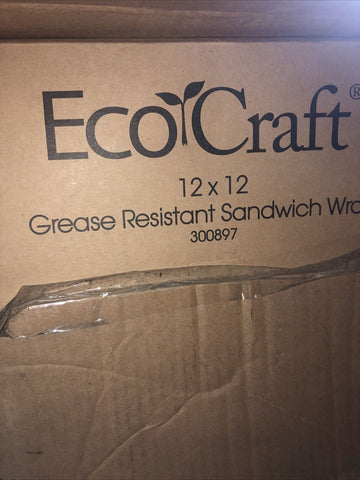 Eco Craft Grease Resistant Sandwich Wrap 300897 12x12 5000 Per Case
