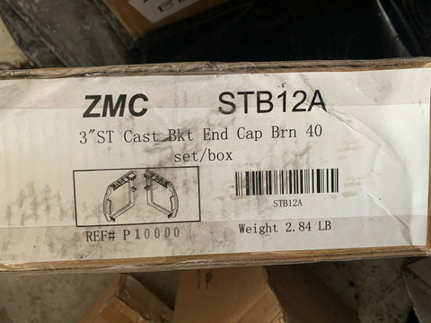 NEW ZMC 3″ Smart Cassette Bracket End Caps, STB12A Bronze (40 PC BOX)