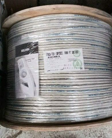 (1) Belden 1702A Multi-Conductor Enhanced CAT5e Bonded-Pair Cable - Gray - 1000-Mega Mart Warehouse-Ultimate Unclaimed Freight Buyer and Seller Specialists