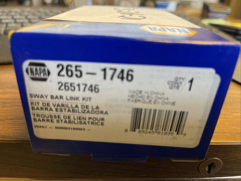 GENUINE NAPA SWAY BAR LINK KIT 265-1746-Mega Mart Warehouse