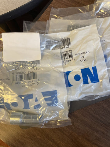 (4) NEW EATON 04Z-202-BG CRIMP HOSE FITTING