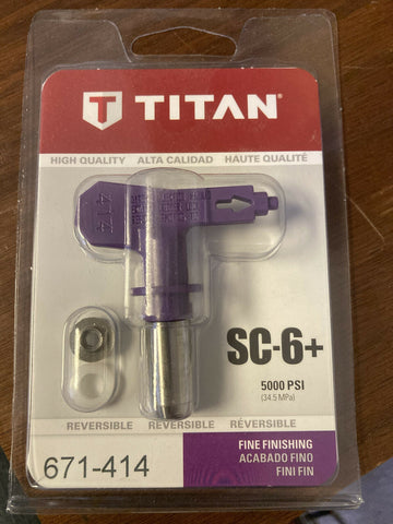 NEW TITAN 671-414 Synergy FINE FINISH AIRLESS SPRAY TIP REVERSIBLE-Mega Mart Warehouse