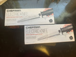 (2) NEW Chefman Electric Knife with Carving Fork and Case