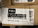 (6 PC LOT) GENUINE Toro Blade - 18.00 Recycler #140-4859 **FREE SHIPPING**