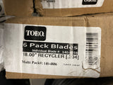 (6 PC LOT) GENUINE Toro Blade - 18.00 Recycler #140-4859 **FREE SHIPPING**