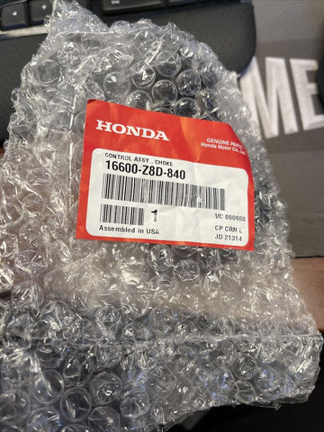 NEW Genuine Honda 16600-Z8D-840 Choke Control Assembly *FREE SHIPPING*