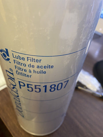 Nuovo P551807 - Donaldson Lubrificante Filtro, a Vite Completo Flusso (2 Ordine)