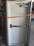 (3) PRE-HUNG EXIT DOORS W/ PANIC DEVICE 3070 WHITE 8" SUBFRAME 36" X 86"-Mega Mart Warehouse-Ultimate Unclaimed Freight Buyer and Seller Specialists