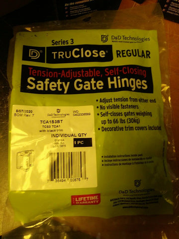 (4) NEW D&D TRUCLOSE REGULAR SELF-CLOSING SPRING GATE HINGES, TCA1S3BT-Mega Mart Warehouse