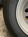 (4) Rainier ST Steel Belted Radial Trailer Tire W/Rim 205/75R15 107/102M 6 PLY