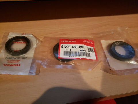 (3 PC LOT) GENUINE OEM Honda 91201-KS6-004 - Oil Seal (26x37x7)-Mega Mart Warehouse-Ultimate Unclaimed Freight Buyer and Seller Specialists
