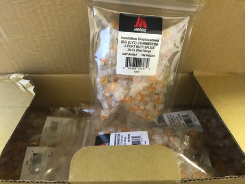 1000CT Morris Products 10767 Insulation Displacement Connectors (IDC) UY 2 Port