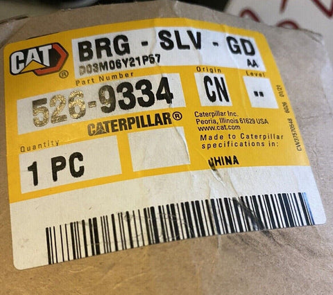 BRAND NEW GENUINE 526-9334 CATERPILLAR YELLOWMARK BEARING BUSHING