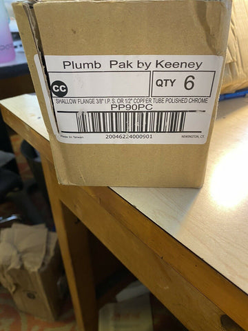 BRAND NEW Plumb Pak  Chrome Plated Steel  Shallow Flange  3/8 in. ( 6 PER LOT )