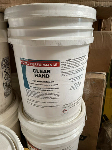 FLO-KEM TOTAL PERFORMANCE CLEAR HAND DISH WASH DETERGENT 5 GALLONS INDUSTRIAL-Mega Mart Warehouse-Ultimate Unclaimed Freight Buyer and Seller Specialists