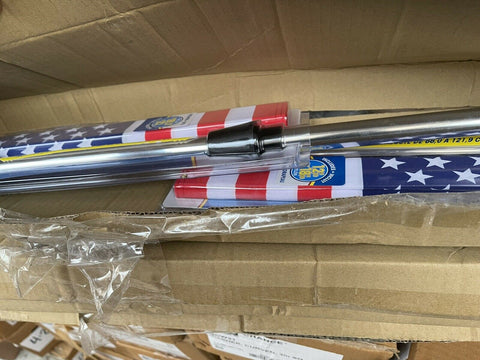 (2) Boat Marine 26"-48" Telescoping Flag Pole With 12" x 18" Nylon USA Flag-Mega Mart Warehouse