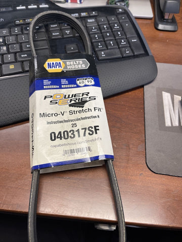 GENUINE NAPA Gates Stretch Fit Micro-V K040317SF Serpentine Belt *FREE SHIPPING*