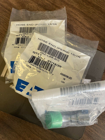 (3) NEW EATON 06Z-L68-BG CRIMP HOSE FITTING