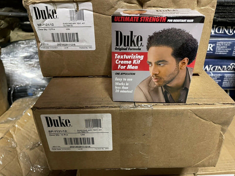 (CASE OF 12) Duke Texturizing Creme Kit for Men Ultimate Strength 1 Application