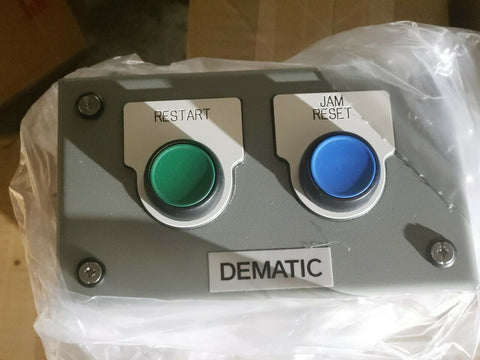 SAGINAW CONTROL & ENGINEERING DEMATIC RESTART AND JAM RESET CONTROL BOX-Mega Mart Warehouse-Ultimate Unclaimed Freight Buyer and Seller Specialists