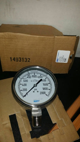 Wika Instruments 9832705 233.54 4 2000PSI 1/2 L type 233.54 4"-Mega Mart Warehouse-Ultimate Unclaimed Freight Buyer and Seller Specialists